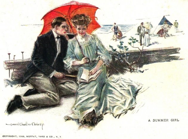 Postcard image by Howard Chandler Christy