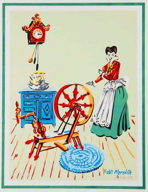 Published by Edward Gross Co., Inc., N.Y., U.S.A. ++ Painted by Robert Meredith, aka Rob't Meredith
