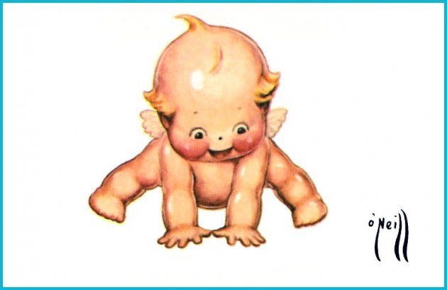 Kewpie Postcard by Rose ONeill
