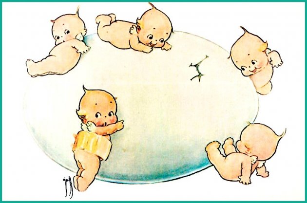 Kewpie Postcard by Rose ONeill