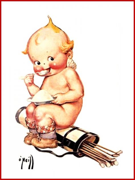 Kewpie Postcard by Rose ONeill