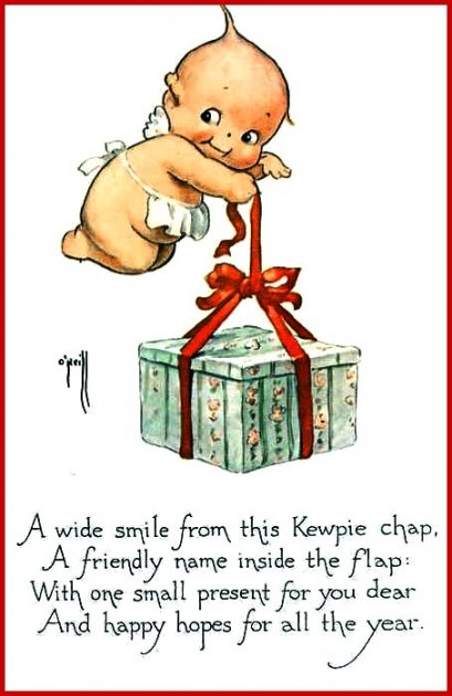 Kewpie Postcard by Rose ONeill