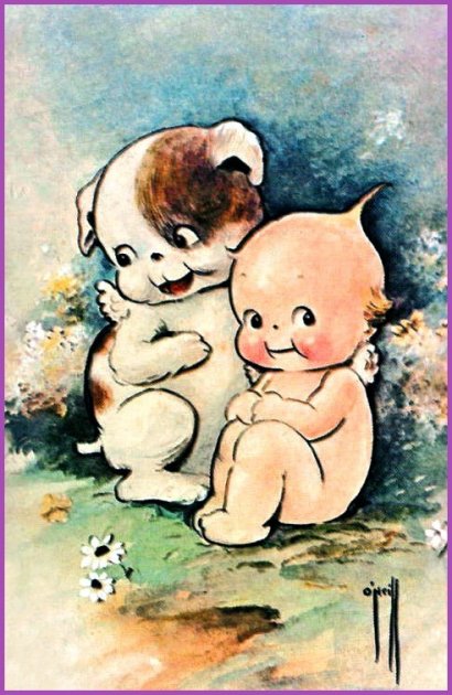 Kewpie Postcard by Rose ONeill