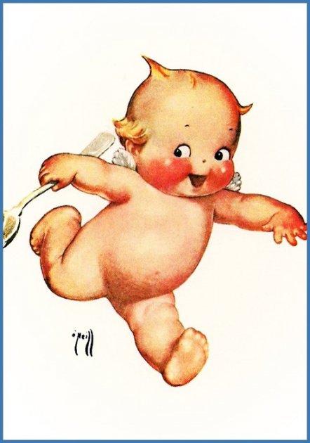 Kewpie Postcard by Rose ONeill